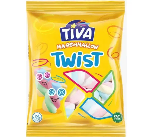 Зефир Маршмеллоу Tiva Marshmallow Twist 140 г Зефир Маршмеллоу Tiva Marshmallow Twist 140 г