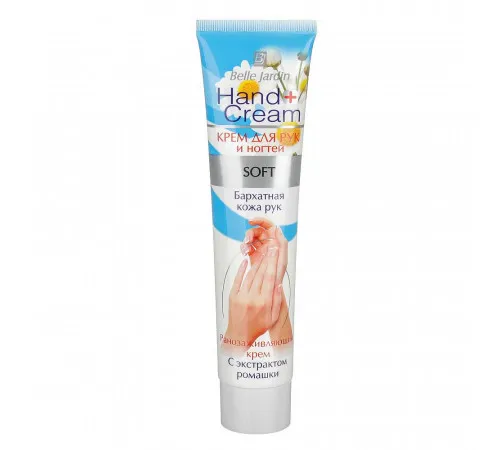 Крем для рук и ногтей ранозаживляющий Belle Jardin Hand Cream с экстрактом ромашки 125 мл Крем для рук и ногтей ранозаживляющий Belle Jardin Hand Cream с экстрактом ромашки 125 мл
