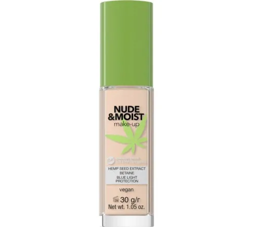 Гипоаллергенный тональный крем для лица Bell Nude & Moist 02 Beige 30 г