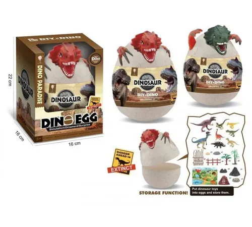 Набір динозаврів 929-178 Dino Egg 2 види, фігурки, аксесуари, карта