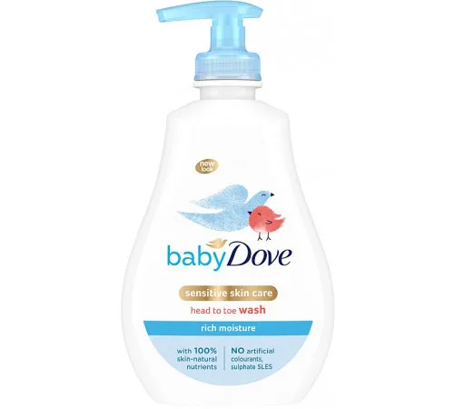 Дитячий гель для душу Dove Baby Інтенсивне зволоження 400 мл Дитячий гель для душу Dove Baby Інтенсивне зволоження 400 мл