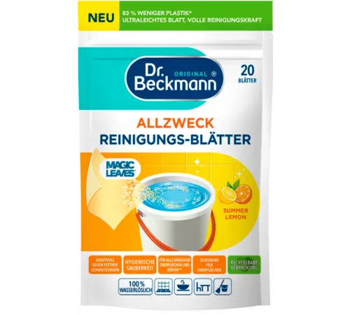 Універсальні серветки для чищення Dr.Beckmann Summer Lemon 20 шт Універсальні серветки для чищення Dr.Beckmann Summer Lemon 20 шт