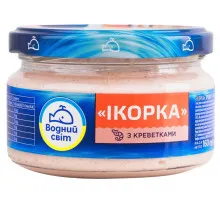 Паста Водный Мир из икры мойвы с креветками 160 г