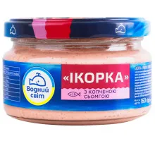 Паста Водный Мир из икры мойвы с копченой семгой 160 г
