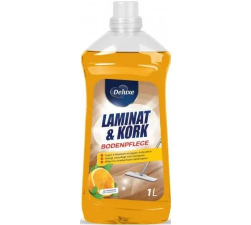 Засіб для миття ламінату Deluxe Orange Laminat & Kork 1 л Засіб для миття ламінату Deluxe Orange Laminat & Kork 1 л