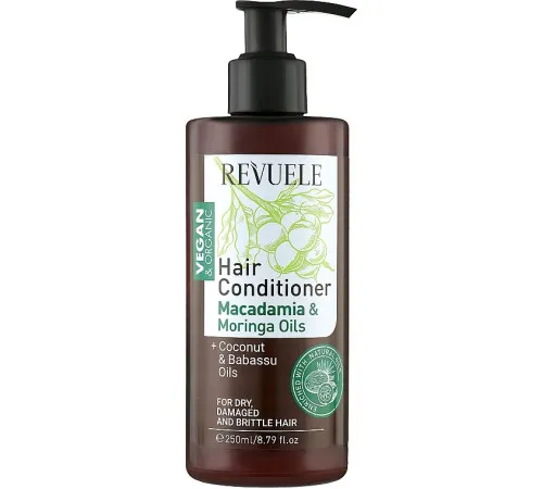 Кондиціонер Revuele Vegan & Organic Macadamia & Moringa Extracts 250 мл Кондиціонер Revuele Vegan & Organic Macadamia & Moringa Extracts 250 мл