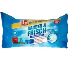 Вологі серветки для прибирання W5 Meeresfrische 80 шт