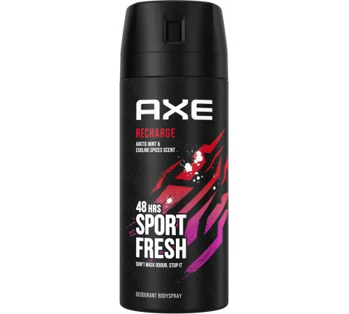 Дезодорант-спрей для мужчин AXE Recharge 150 мл Дезодорант-спрей для мужчин AXE Recharge 150 мл