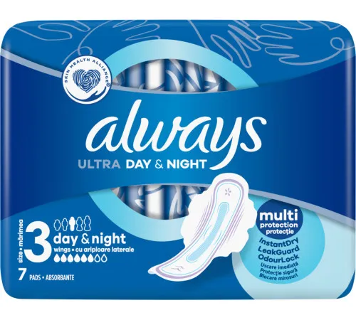 Гігієнічні прокладки Always Ultra Night (Розмір 3) 7 шт Гігієнічні прокладки Always Ultra Night (Розмір 3) 7 шт
