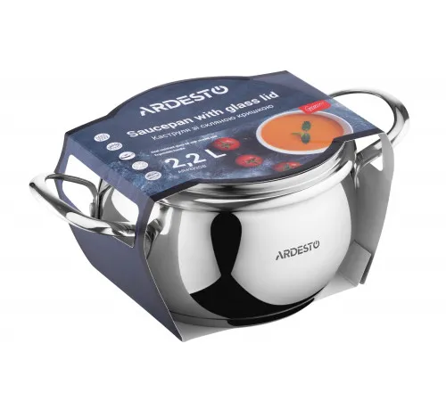 Каструля Ardesto Gemini Liguria AR4322GB d-16 см 2.2 л Каструля Ardesto Gemini Liguria AR4322GB d-16 см 2.2 л