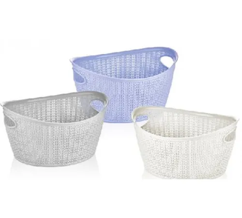 Кошик овальний в'язка Uсsan Plastik М-069 9 л 35х29х18.5 см Кошик овальний в'язка Uсsan Plastik М-069 9 л 35х29х18.5 см