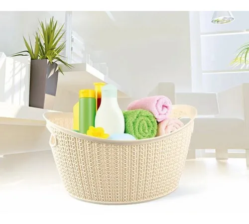 Кошик овальний в'язка Uсsan Plastik М-069 9 л 35х29х18.5 см Кошик овальний в'язка Uсsan Plastik М-069 9 л 35х29х18.5 см