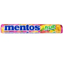 Драже жевательное Mentos со вкусом Фруктов 38 г