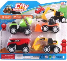 Набір машин A-Toys 9288А будівельна техніка 4 шт