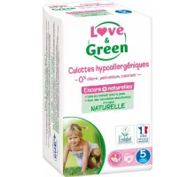 Підгузки-трусики Love & Green 5 (12-18 кг) 18 шт