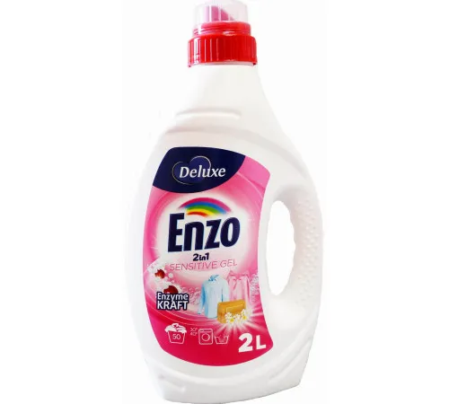 Гель для стирки Deluxe Enzo 2in1 Sensitive 2 л 50 циклов стирки Гель для стирки Deluxe Enzo 2in1 Sensitive 2 л 50 циклов стирки