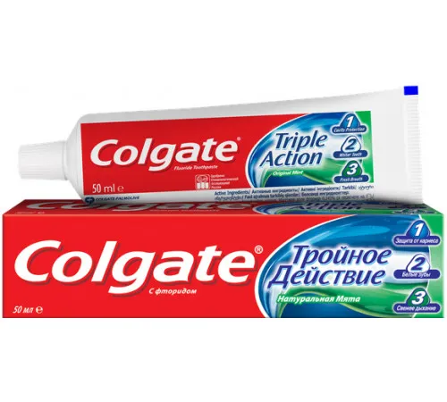 Зубна паста Colgate Потрійна дія 50 мл