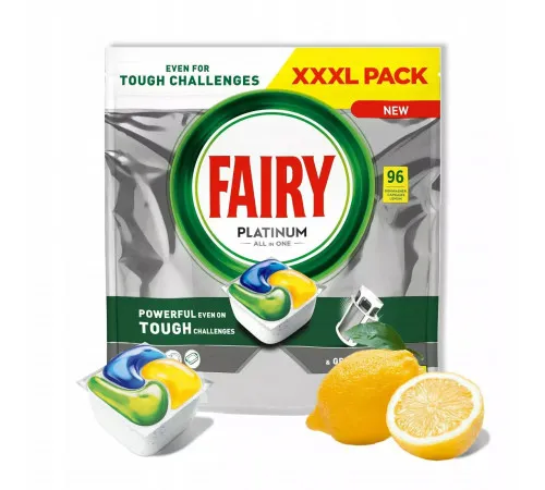 Таблетки для посудомийної машини Fairy Platinum Lemon All In One 96 шт (ціна за 1шт)
