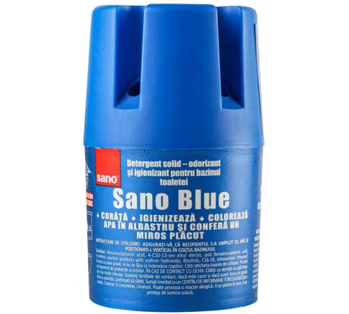 Засіб для зливного бачка Sano Blue 150 г Засіб для зливного бачка Sano Blue 150 г