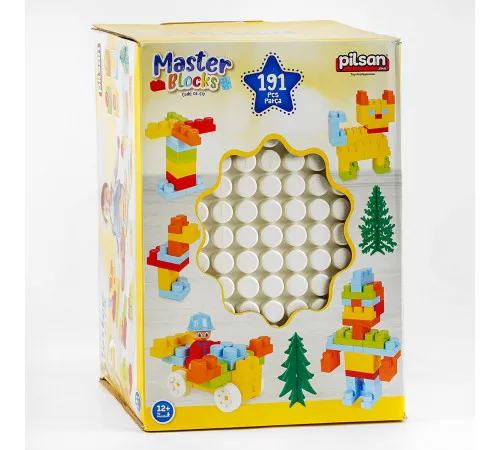 Конструктор 03-572 Pilsan Master Blocks 191 деталь Конструктор 03-572 Pilsan Master Blocks 191 деталь