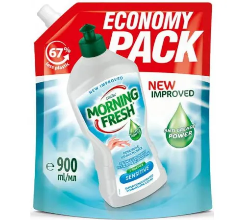 Засіб для миття посуду Morning Fresh Sensitive Алое 900 мл