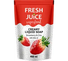 Рідке крем-мило Fresh Juice Полуниця та Чіа дой-пак 460 мл